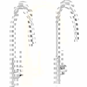 Single Handle Pull Down Kitchen Faucet in Stainless Steel