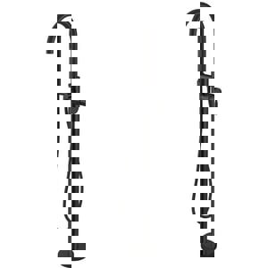 Single Handle Lever Floor Mount Filler in Flat Black