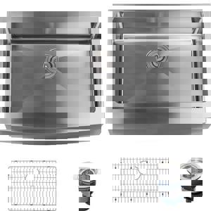 33 UC SGL BASIN SS KITC SINK W/APN