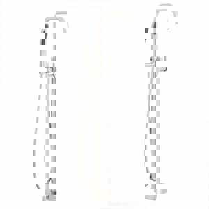 Single Lever Handle Floor Mount Filler with Handshower in Brushed Nickel