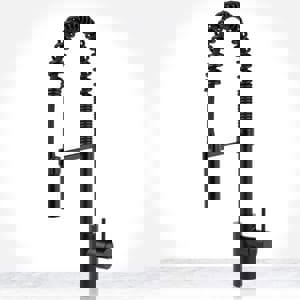 Single Handle Pull Down Kitchen Faucet in Flat Black