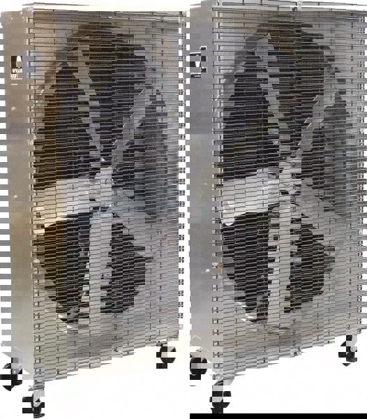 Box Fans; Style: Mobile ; Blade Size: 48 (Inch); Fan Diameter: 48in ; Oscillation: Non-Oscillating ; Guard Material: Galvanized Steel ; Blade Material: Galvanized Steel