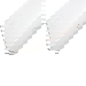 2-1/2X48 CNR SHLD W/ HOLES CLR 6 PK