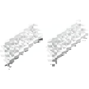 DLX ICE CUBE TRAY WHIT 2/PK