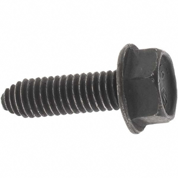 Hex Head Cap Screw: M6 x 1.00 x 20 mm, Grade 9.8, Black Oxide Finish