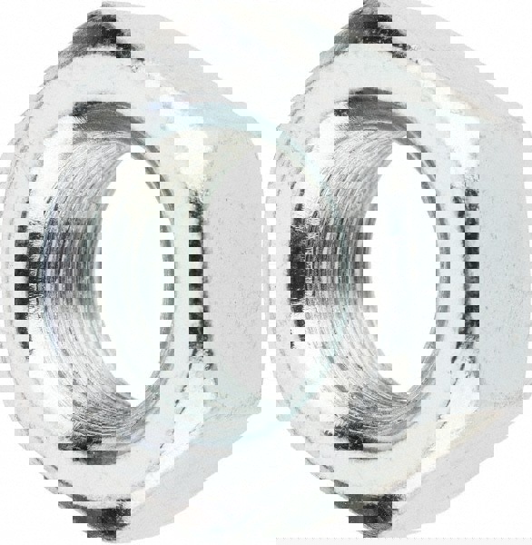 Hex Nut: 5/8-11, Grade 5 Steel, Zinc Finish