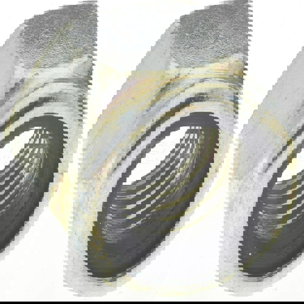 Hex Lock Nut: Insert, Nylon Insert, 5/8-11, Grade 2 Steel, Zinc Finish