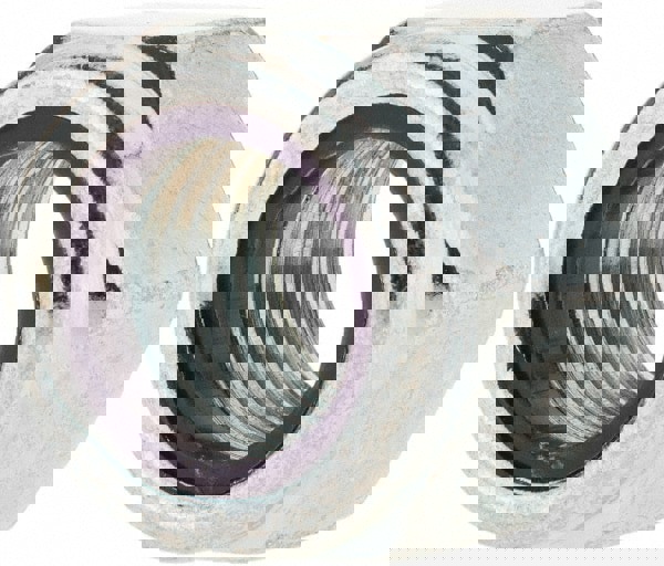 Hex Lock Nut: Insert Lock, Nylon Insert, 3/4-10, Grade 2 Steel, Zinc Finish