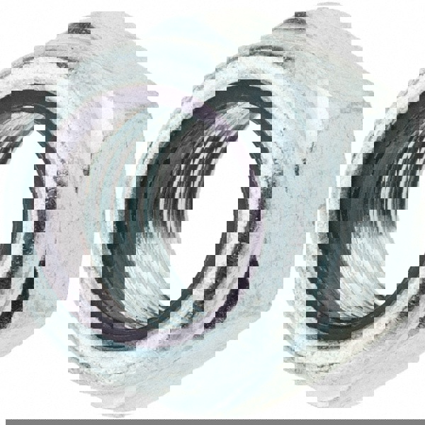 Hex Lock Nut: Insert, Nylon Insert, 7/16-20, Grade 2 Steel, Zinc Finish