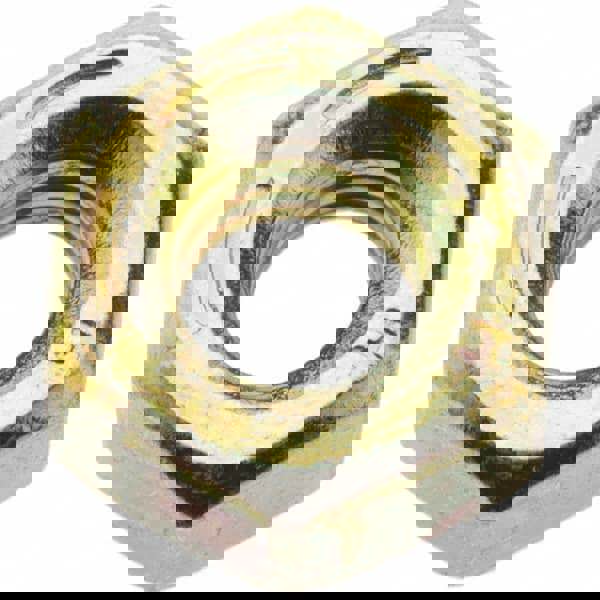 Hex Nut: 1/4-20, Grade 8 Steel, Zinc Yellow Dichromate Finish