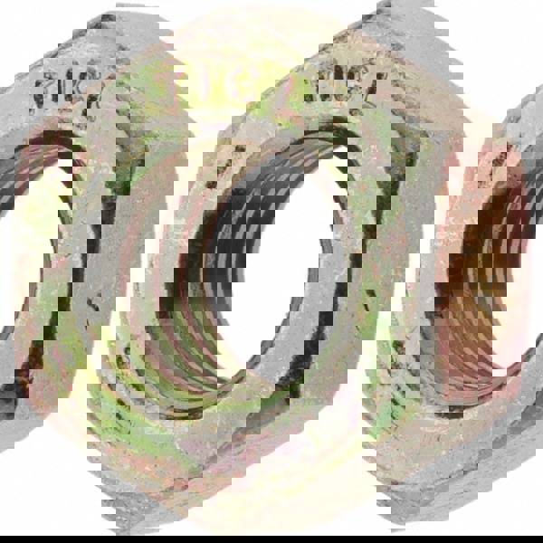 Hex Nut: 5/16-18, Grade 8 Steel, Zinc Yellow Dichromate Finish