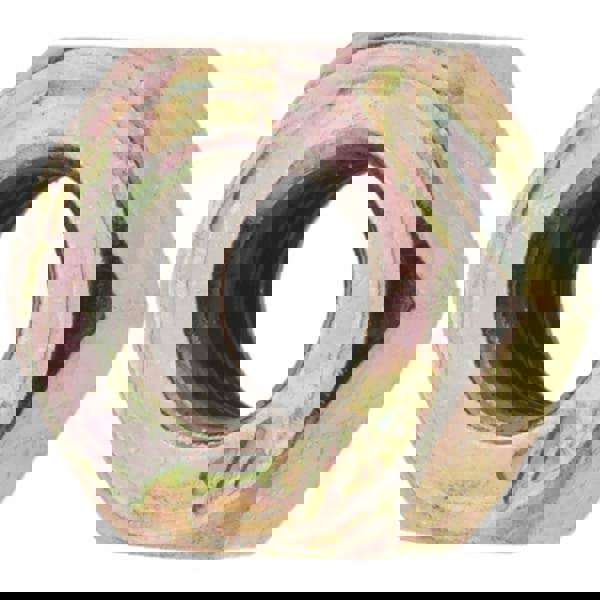 Hex Nut: 1/4-28, Grade 8 Steel, Zinc Yellow Dichromate Finish