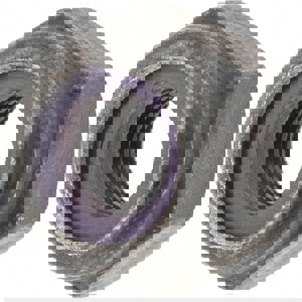 Hex Lock Nut: Insert, Nylon Insert, 1/4-20, Grade 8 Steel, Uncoated