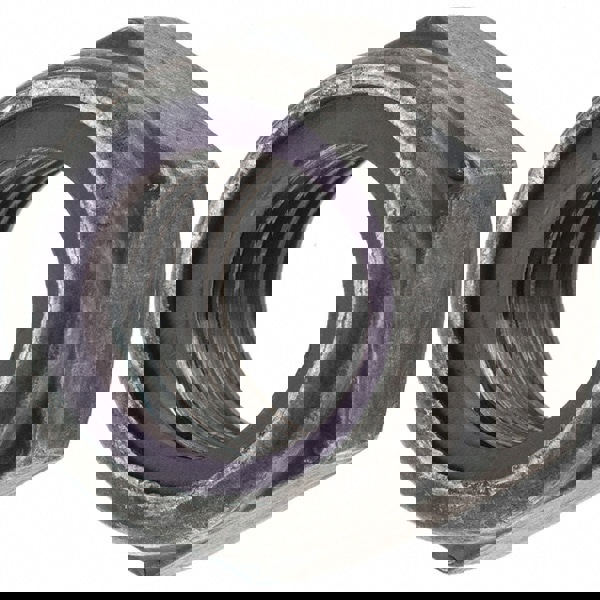 Hex Lock Nut: Insert, Nylon Insert, 7/8-9, Grade 8 Steel, Uncoated