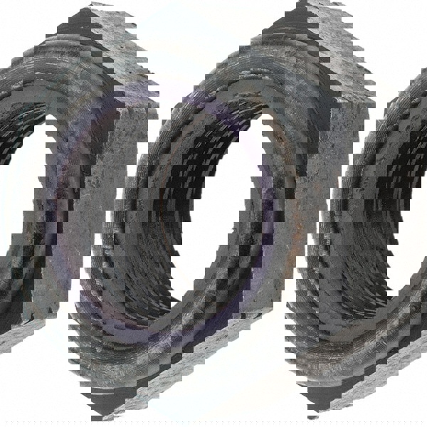 Hex Lock Nut: Insert, Nylon Insert, 1-1/8-7, Grade 8 Steel, Uncoated