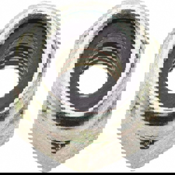 Hex Lock Nut: Insert, Nylon Insert, 1/4-20, Grade 8 Steel, Yellow Zinc Dichromate Finish