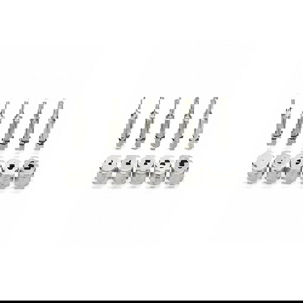 Ironworker Punch & Die Sets; Shape: Round ; Die Length: 2in ; Die Width: 1/2 in; 1/4 in; 3/4 in; 3/8 in; 5/8 in ; Die Diameter: 1/2 in; 1/4 in; 3/4 in; 3/8 in; 5/8 in ; Punch Length: 3.31in ; Punch Width: 1in