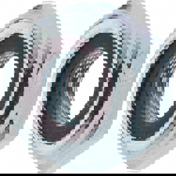 Hex Lock Nut: Insert, Nylon Insert, Grade Class 8 Steel, Zinc-Plated