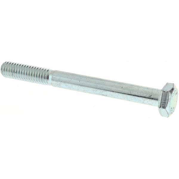 Hex Head Cap Screw: M6 x 1.00 x 60 mm, Grade 8.8 Steel, Zinc-Plated
