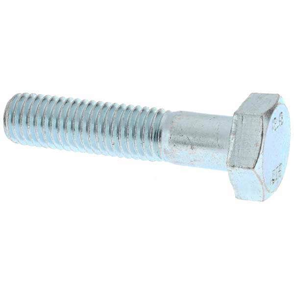 Hex Head Cap Screw: M10 x 1.50 x 45 mm, Grade 8.8 Steel, Zinc-Plated
