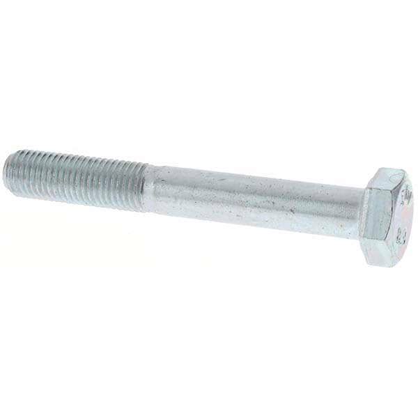 Hex Head Cap Screw: M8 x 1.00 x 60 mm, Grade 8.8 Steel, Zinc-Plated