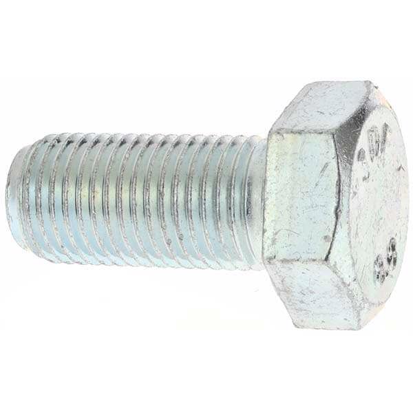 Hex Head Cap Screw: M14 x 1.50 x 30 mm, Grade 8.8 Steel, Zinc-Plated