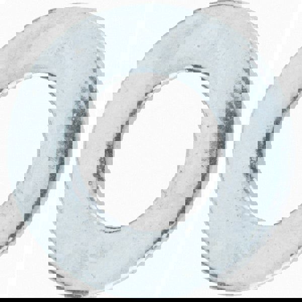 M6 Screw Standard Flat Washer: Steel, Zinc-Plated