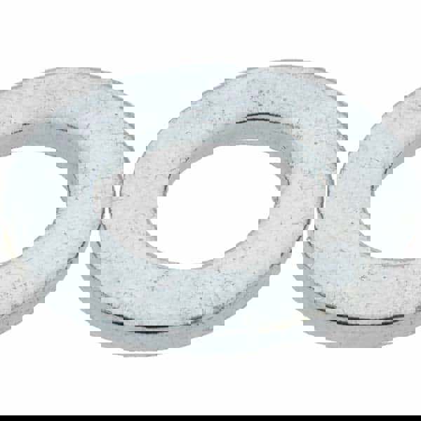 M10 Screw Standard Flat Washer: Steel, Zinc-Plated