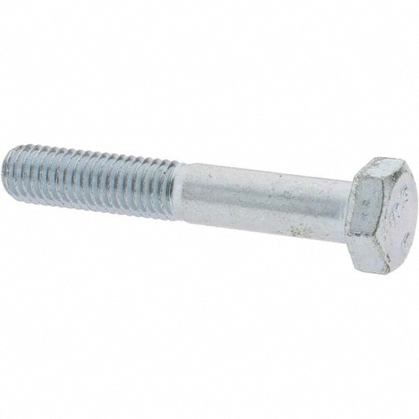 Hex Head Cap Screw: M8 x 1.25 x 50 mm, Grade 10.9 Steel, Zinc-Plated