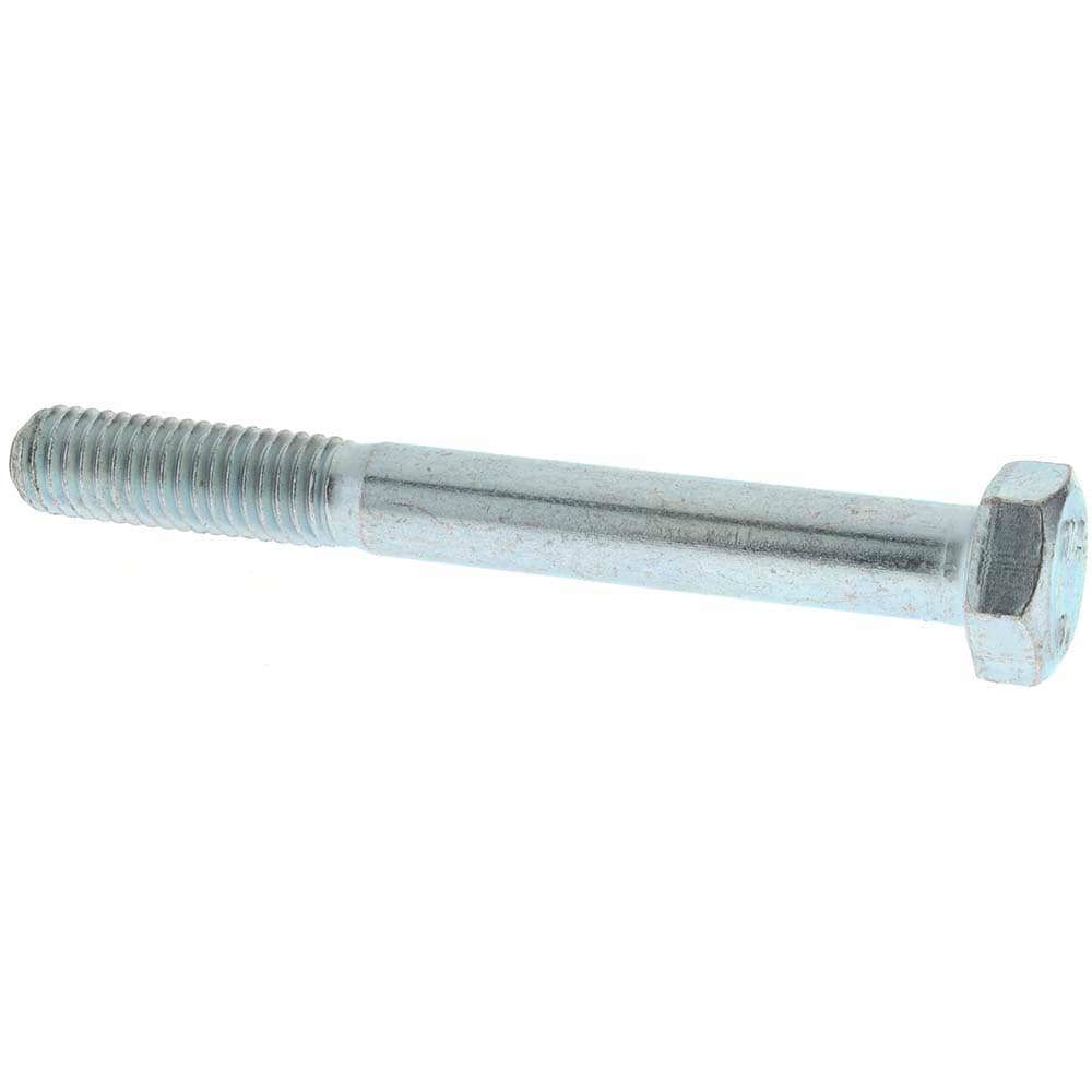 Hex Head Cap Screw: M8 x 1.25 x 70 mm, Grade 10.9 Steel, Zinc-Plated