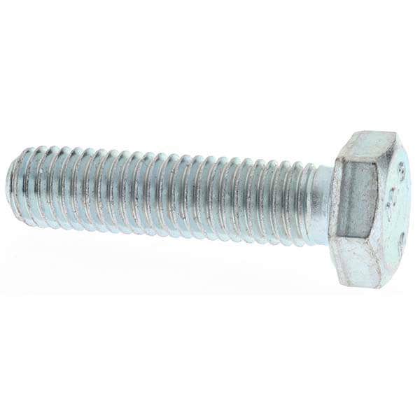 Hex Head Cap Screw: M10 x 1.50 x 40 mm, Grade 10.9 Steel, Zinc-Plated