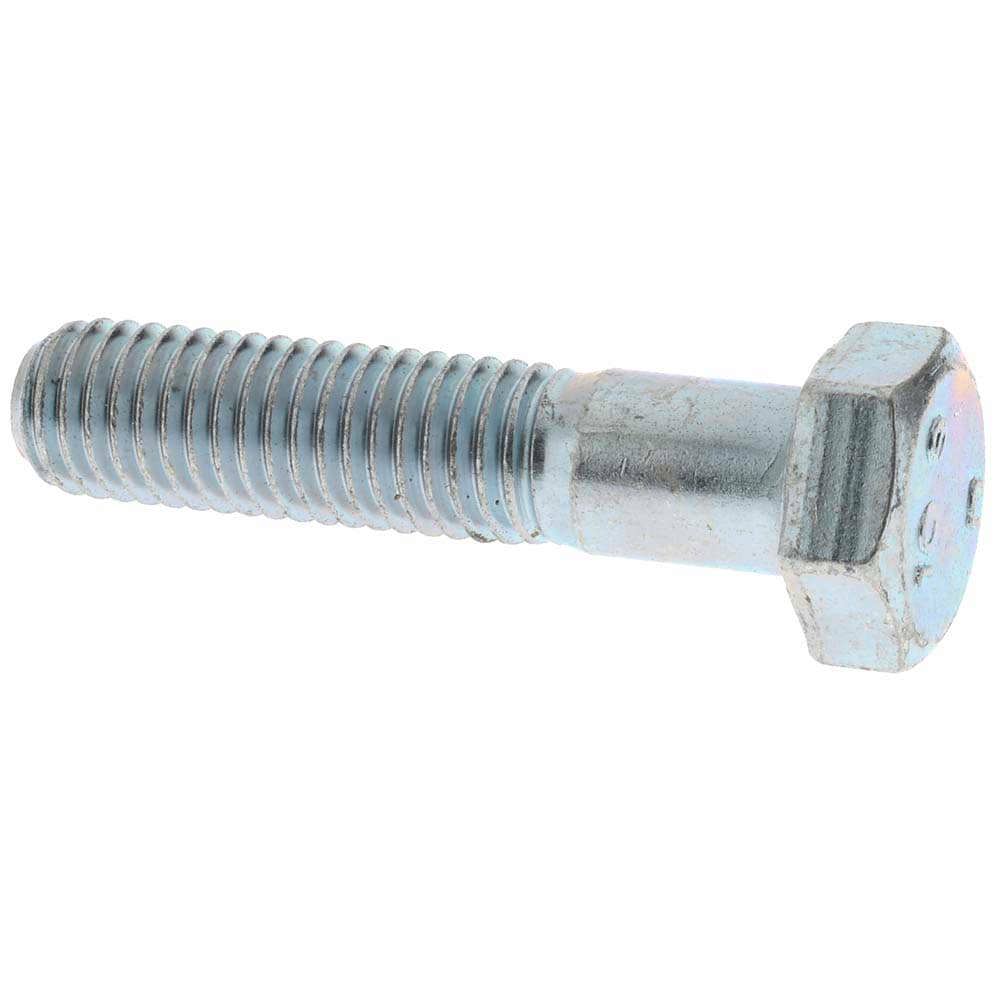 Hex Head Cap Screw: M10 x 1.50 x 45 mm, Grade 10.9 Steel, Zinc-Plated
