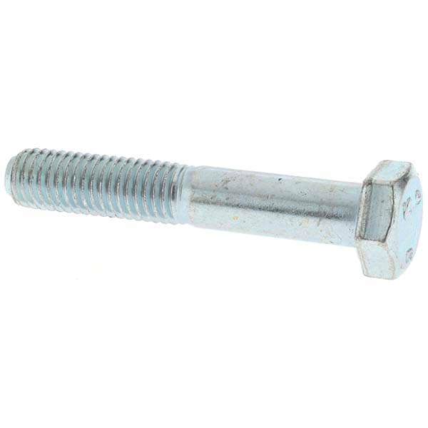 Hex Head Cap Screw: M10 x 1.50 x 60 mm, Grade 10.9 Steel, Zinc-Plated