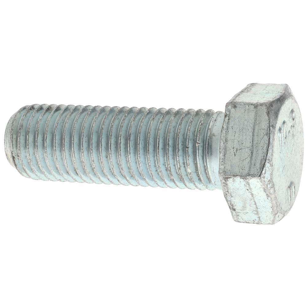 Hex Head Cap Screw: M20 x 2.50 x 60 mm, Grade 10.9 Steel, Zinc-Plated