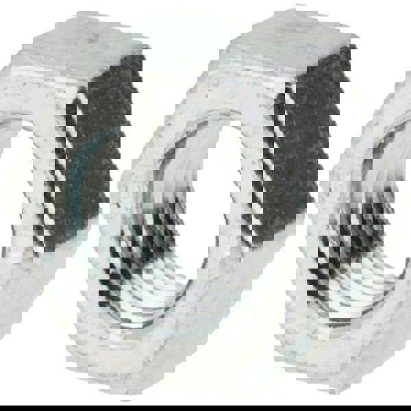 Hex Nut: M8 x 1.25, Class 8 Steel, Zinc-Plated