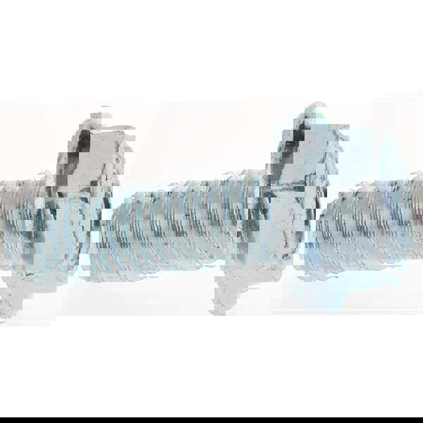 Smooth Flange Bolt: M8 x 1.25 Metric, 25 mm Length Under Head, Fully Threaded