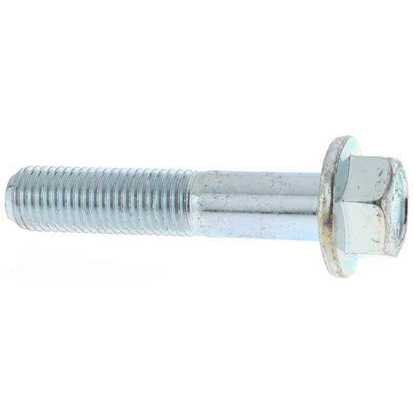 Smooth Flange Bolt: M10 x 1.5 Metric, 50 mm Length Under Head, Partially Threaded