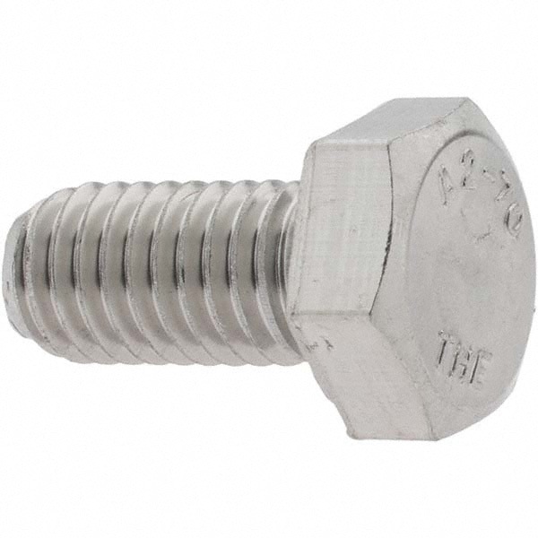 Hex Head Cap Screw: M8 x 1.25 x 16 mm, Grade 18-8 & Austenitic Grade A2 Stainless Steel