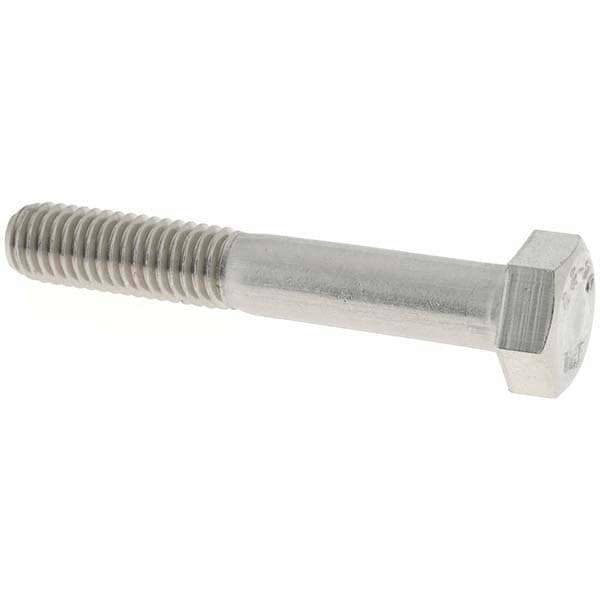 Hex Head Cap Screw: M8 x 1.25 x 50 mm, Grade 18-8 & Austenitic Grade A2 Stainless Steel