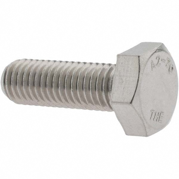 Hex Head Cap Screw: M10 x 1.50 x 30 mm, Grade 18-8 & Austenitic Grade A2 Stainless Steel