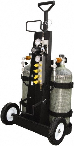 SCBA/EEBA Breathing Air Bottle Cart