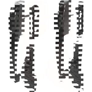 BLAC P/BTN LATCH W/ TIE DWN