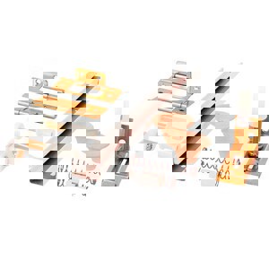 3 BI FOLD DR STL TRACK KIT WHIT