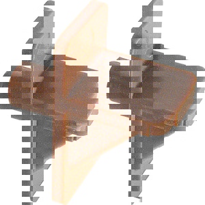 1/4 BROW PLAS SHLF SUPP PEG 50/ PK