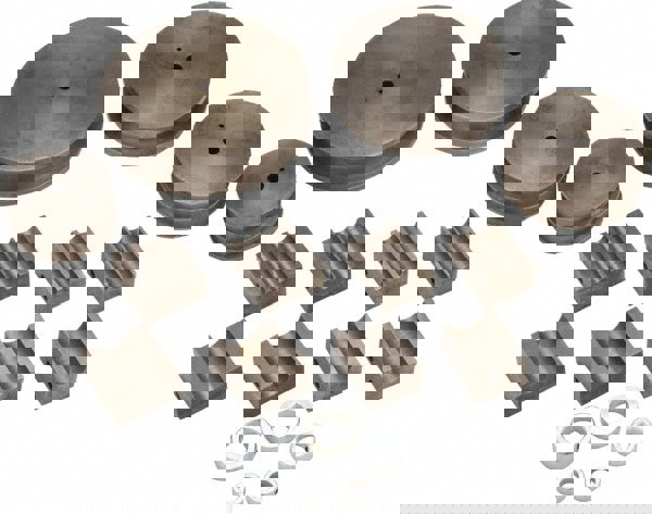 Pipe & Tube Punch & Die Sets; Set Type: Pipe Bender Dies ; Maximum Pipe Size Compatibility (Inch): 1-1/2 ; Minimum Pipe Size Compatibility: 0.5in ; Maximum Pipe Size Compatibility: 1.5in ; Minimum Bend Radius: 3in ; Maximum Bend Radius: 6in