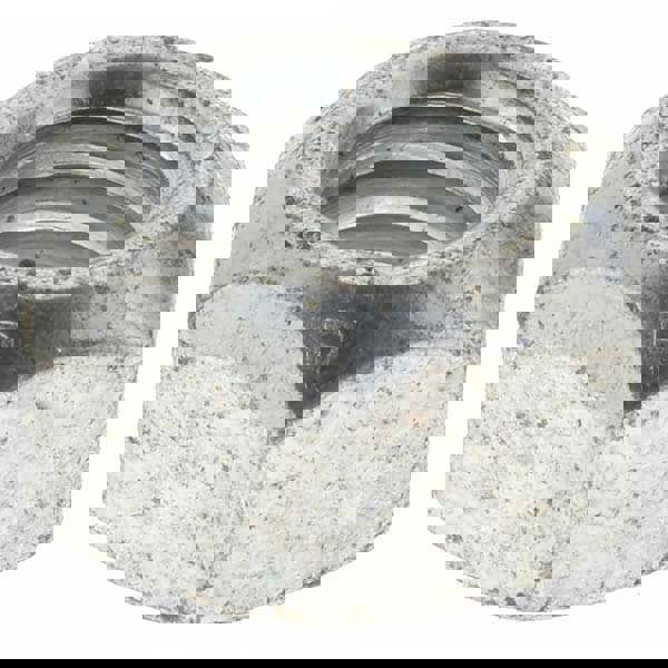 Hex Lock Nut: Distorted Thread, 5/16-18, Grade B Steel, Zinc-Plated & Wax-Plated