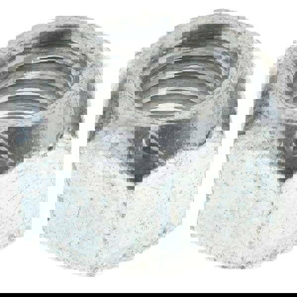 Hex Lock Nut: Distorted Thread, 5/16-24, Grade B Steel, Zinc-Plated & Wax-Plated