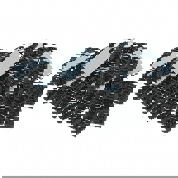 Black, Nylon, Four Way Cable Tie Mounting Pad