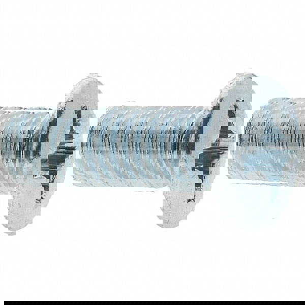 Machine Screw: M6x1 x 20.00 mm Length Under Head, Oval Head, Phillips