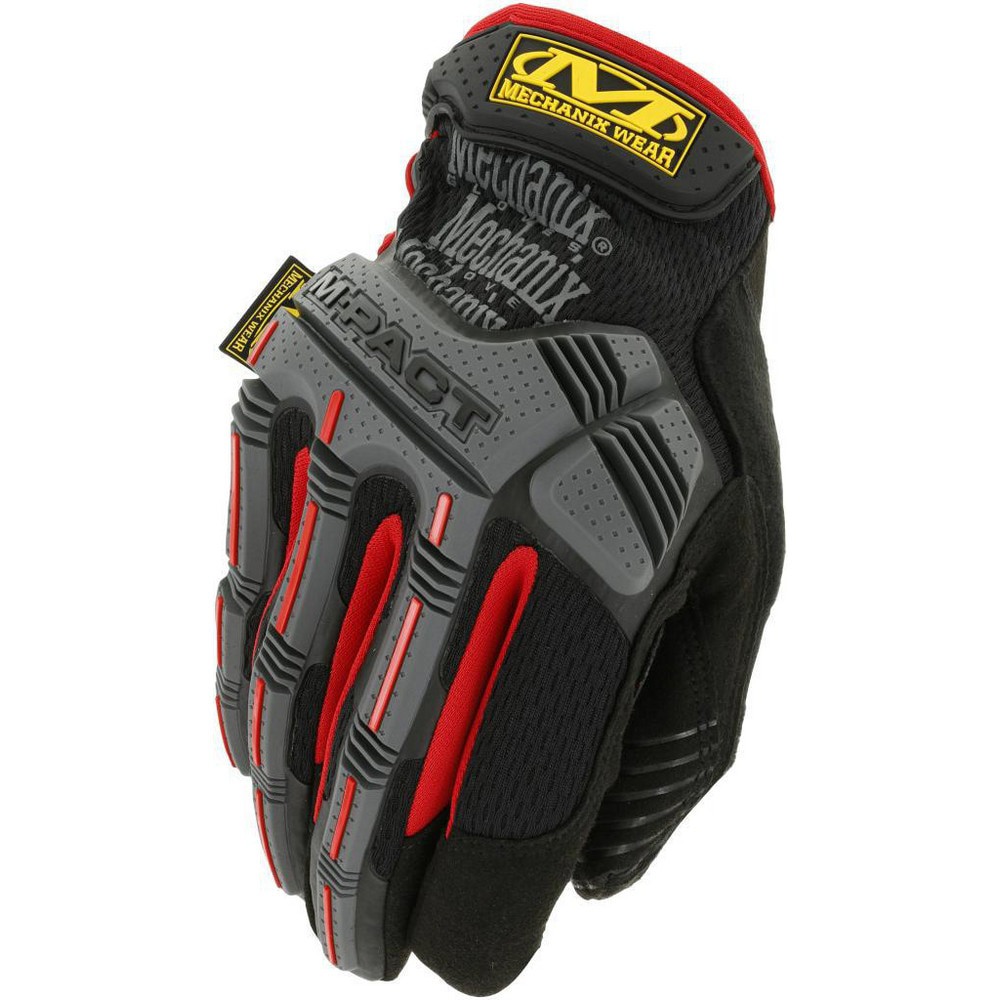 Gloves: Size M, Tricot-Lined, Synthetic Leather